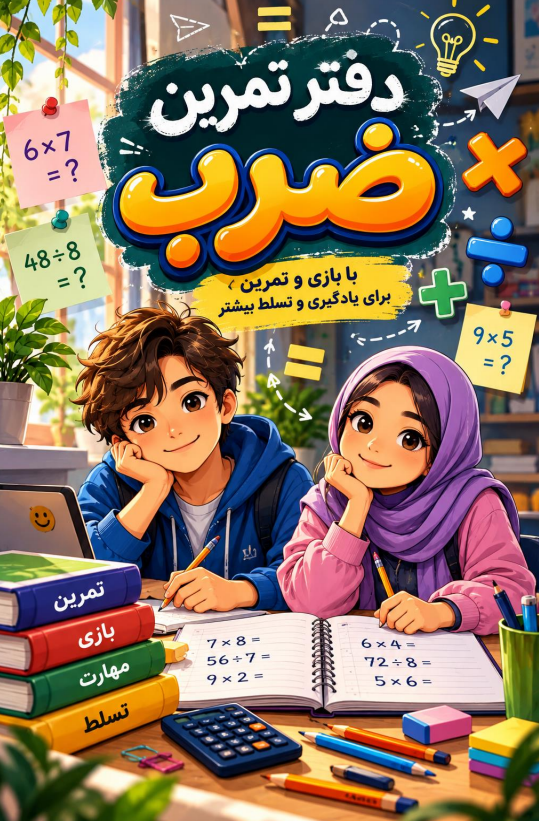 دفتر تسلط بر جدول ضرب ویژه پایه ششم (ارسال با پست)